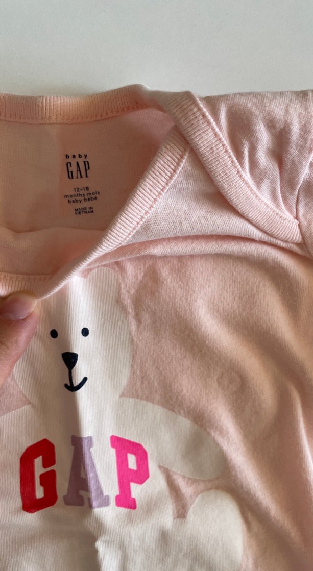 Pembe Uzun Kollu Bebek Body GAP - Görsel 3