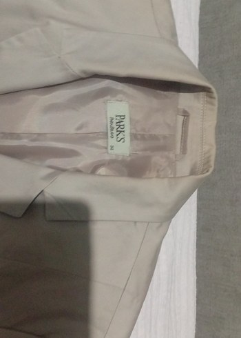 Park Bravo Bej renkli Kadın Düğmeli Blazer