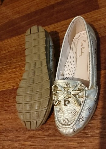 37 Beden Altın Renkli Kadın Dolgu Topuklu Babet