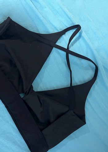 s Beden Siyah Midi Spor Sütyeni
