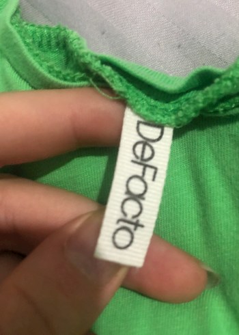Defacto Yeşil Kız Çocuk Crop