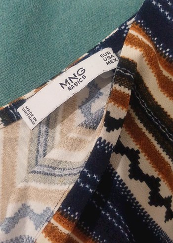 Çizgili Pilili Uzun Hamile Etek - Görsel 3