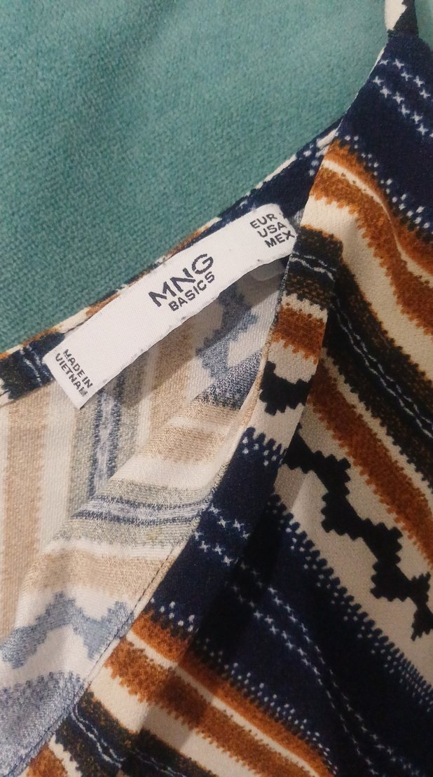 Çizgili Pilili Uzun Hamile Etek - Görsel 3