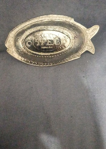 gumüş Renkli Yılan Desenli Klasik Tabak - Görsel 4