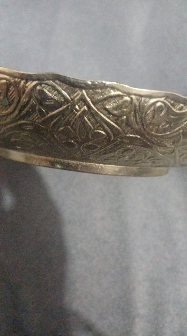 gümüşRenkli Yılan Desenli Tepsi - Görsel 4