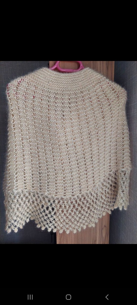 krem rengi çeyiz şalı - Görsel 3