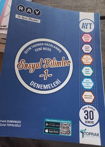 AYT Sosyal Bilimler 1 Deneme Kitabı 30 Test