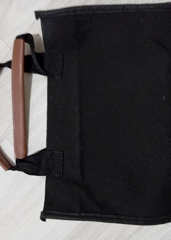 Beden Deri Saplı Siyah Minimalist Kadın Çanta