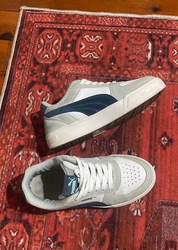 Puma Beyaz Mavi Kadın Spor Ayakkabı - Görsel 2