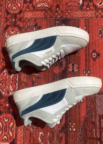 Puma Beyaz Mavi Kadın Spor Ayakkabı - Görsel 3