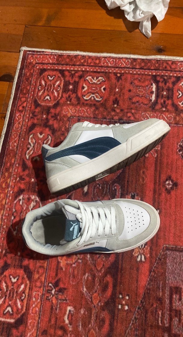 Puma Beyaz Mavi Kadın Spor Ayakkabı - Görsel 2