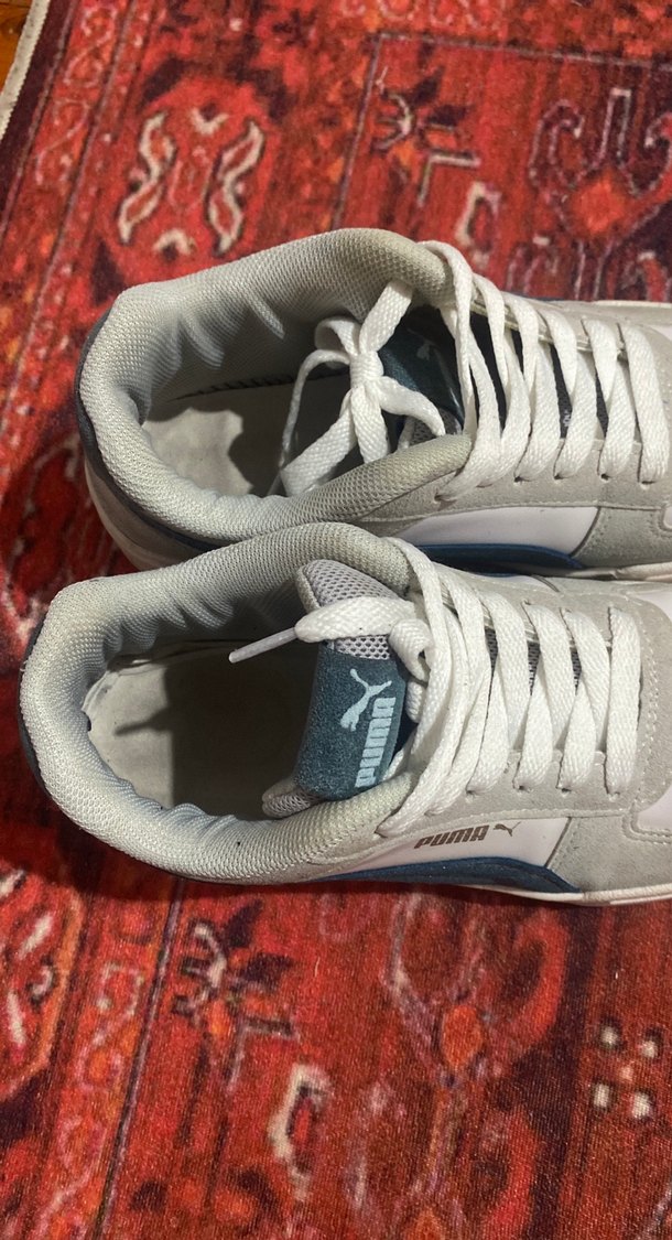 Puma Beyaz Mavi Kadın Spor Ayakkabı - Görsel 5