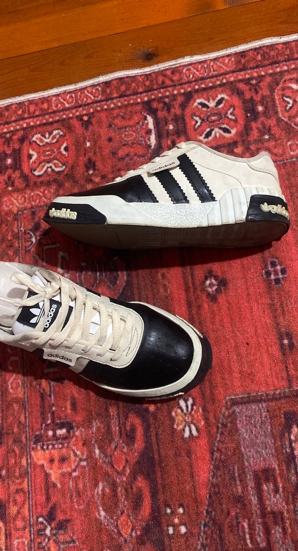 Kadın krem Zebra Desenli Adidas Spor Ayakkabı - Görsel 5