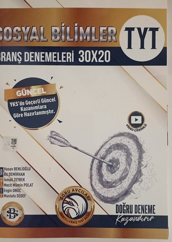TYT Sosyal Bilimler 30x20 Branş Denemeleri