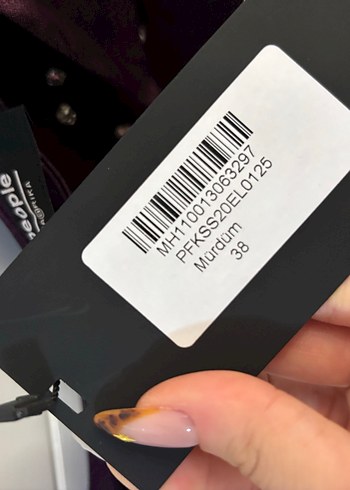 Mürdüm Tek Omuz Gece Elbisesi - Görsel 4