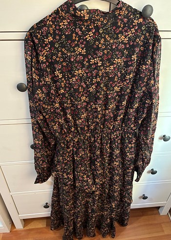 Çiçek Desenli Uzun Elbise - Görsel 6