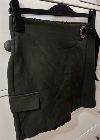 Haki Şort Etek - Görsel 4