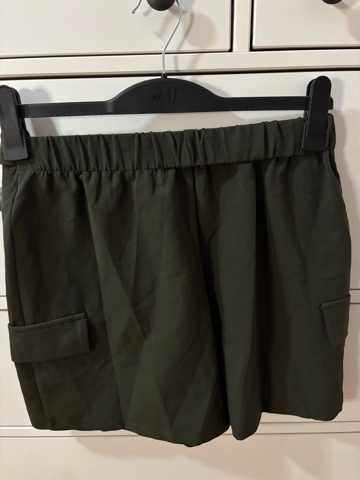 Haki Şort Etek - Görsel 3