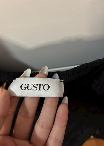 Dantelli Siyah Uzun Kollu Bluz - Görsel 3