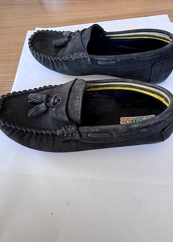 Gri Süet Püsküllü Erkek Çocuk Ayakkabısı - Görsel 2