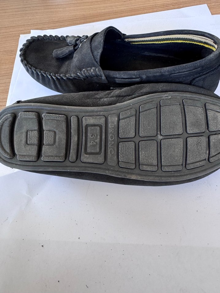 Gri Süet Püsküllü Erkek Çocuk Ayakkabısı - Görsel 4