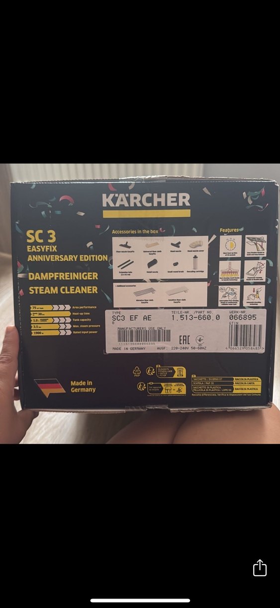 Karcher S3 Easyfix Anniversary Buharlı Temizleyici - Görsel 2