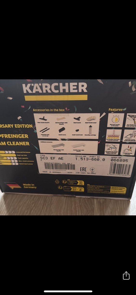 Karcher S3 Easyfix Anniversary Buharlı Temizleyici - Görsel 3