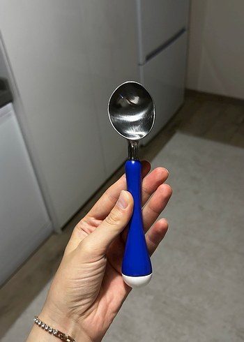 Ikea Mavi Saplı Renkli Dondurma Kaşığı