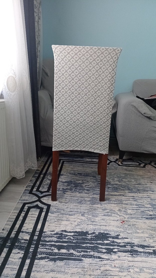 6 adet baklava desen sandalye kılıfı - Görsel 2