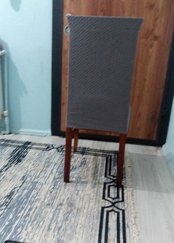 6 adet tuğla desen Gri Modern sandalye Örtüsü - Görsel 2