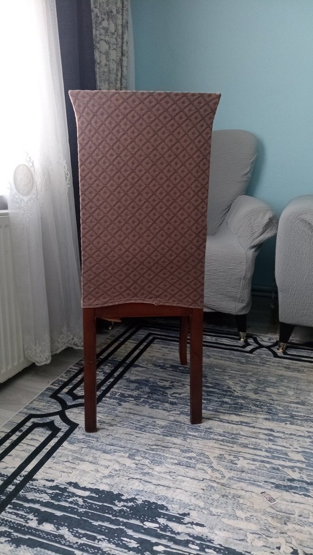 6 adet baklava desen sandalye kılıfı - Görsel 2