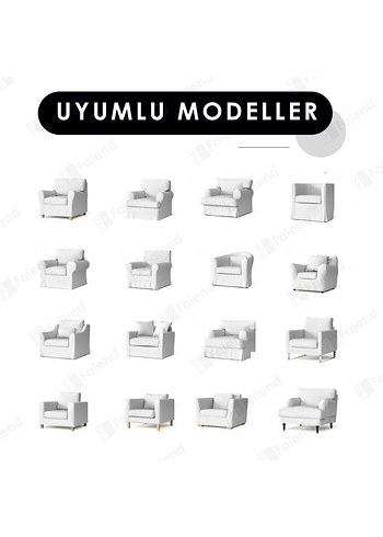 Jakarlı kumaş koltuk kılıfı 3+3+1+1 - Görsel 4