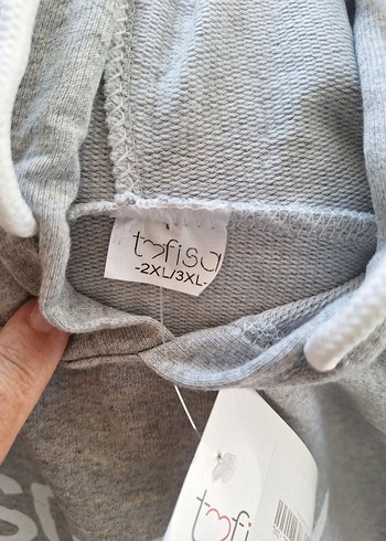 Diğer Gri Uzun Kollu Salaş Sweatshirt