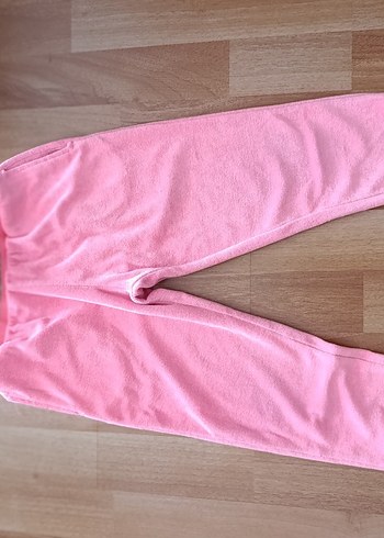 Kız Çocuk Pembe Rahat Kesim Eşofman Altı
