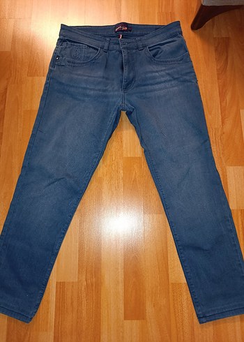 Erkek Mavi Denim Regular Fit Jean boy 90 cm