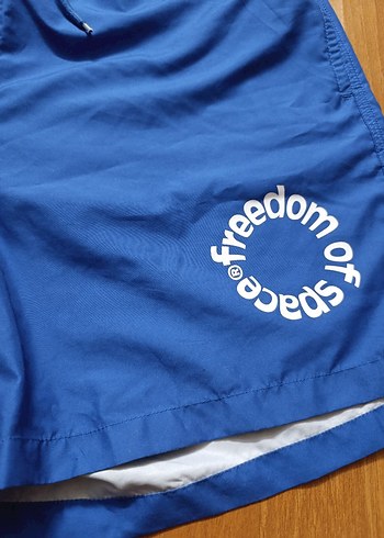 Mavi Kemerli Erkek Deniz Şort - Görsel 2