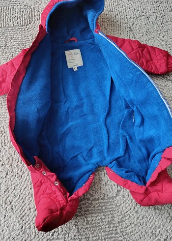 Bebek Kırmızı Kapitone Astronot Tulum - Görsel 4