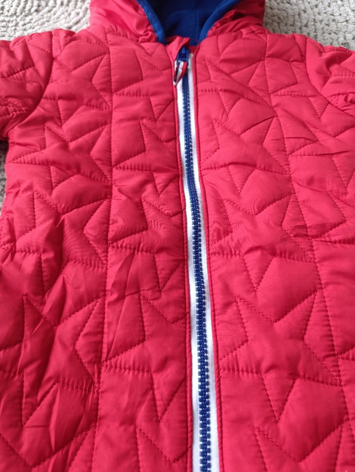 Bebek Kırmızı Kapitone Astronot Tulum - Görsel 2