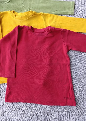 Çocuk Çok Renkli Uzun Kollu tişört Takımı - Görsel 4