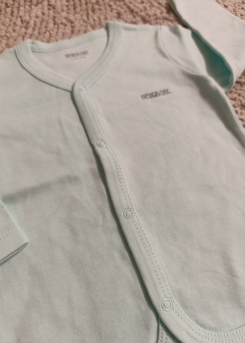 Düğmeli Turkuaz Uzun Kollu Hırka - Görsel 3