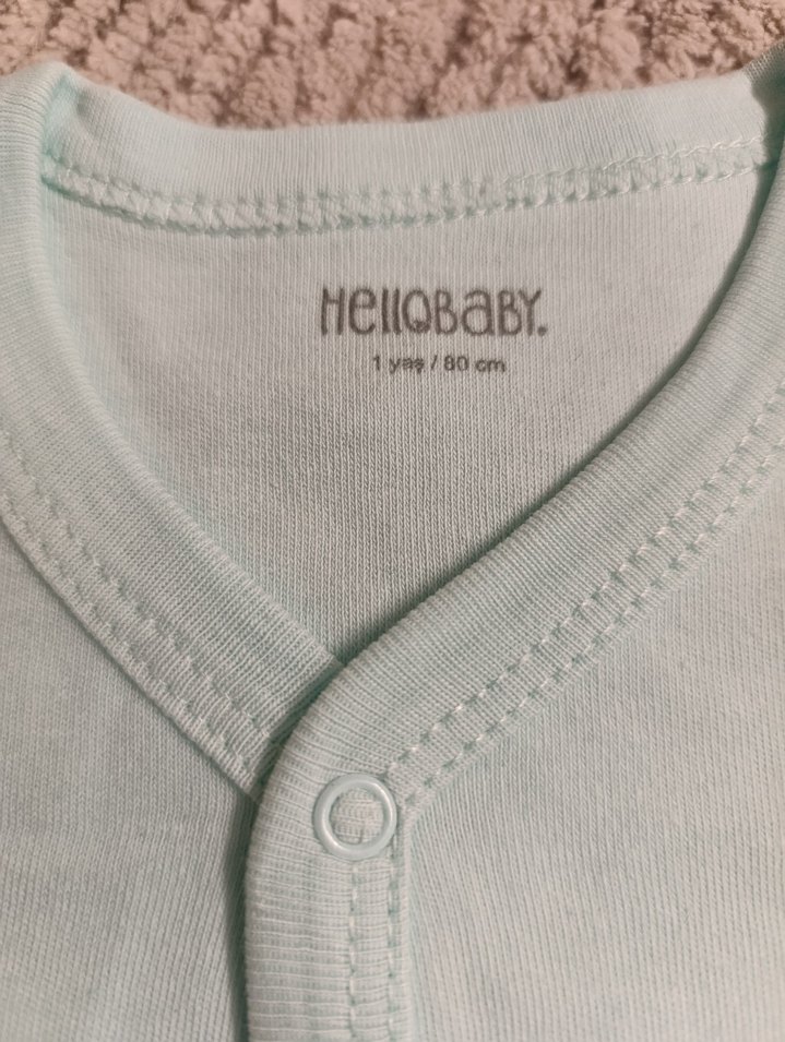 Düğmeli Turkuaz Uzun Kollu Hırka - Görsel 2