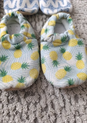 4'lü Renkli Örgü Desenli Erkek Bebek Ev Ayakkabıları - Görsel 3