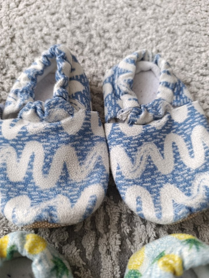 4'lü Renkli Örgü Desenli Erkek Bebek Ev Ayakkabıları - Görsel 4