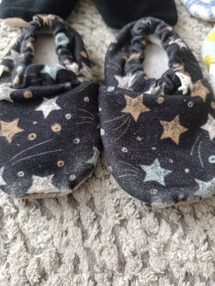 4'lü Renkli Örgü Desenli Erkek Bebek Ev Ayakkabıları - Görsel 2