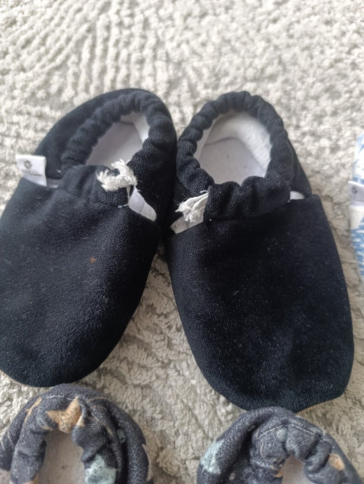 4'lü Renkli Örgü Desenli Erkek Bebek Ev Ayakkabıları - Görsel 5