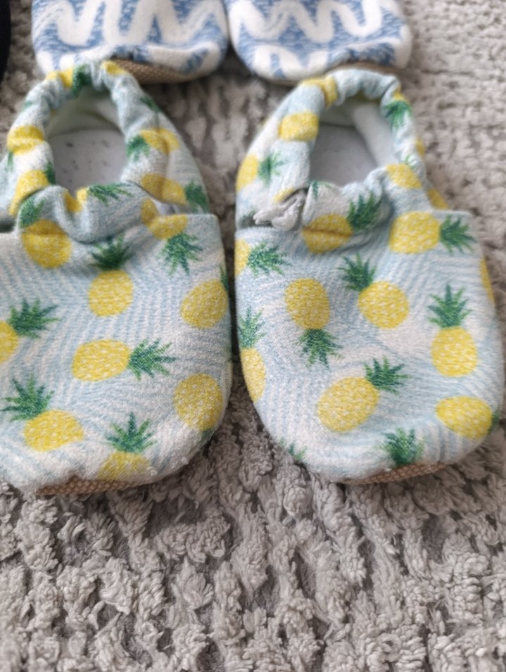 4'lü Renkli Örgü Desenli Erkek Bebek Ev Ayakkabıları - Görsel 3