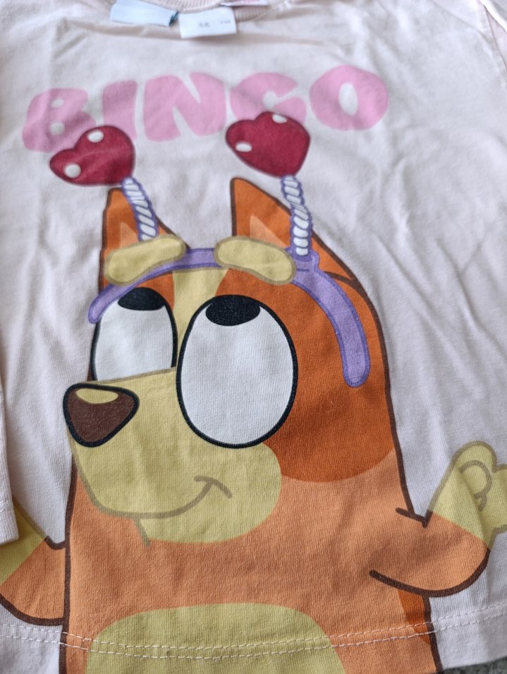 Zara Kız Çocuk Pembe Baskılı Uzun Kollu Tişört - Görsel 2