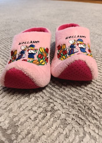 Nakışlı Pembe Kız Çocuk Ev Terliği - Görsel 2