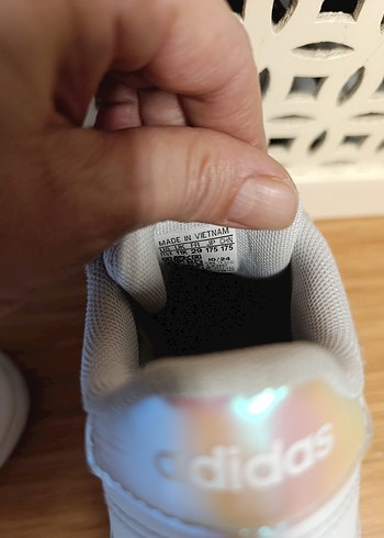 Adidas Kız Çocuk Beyaz Velcro Sneaker - Görsel 5