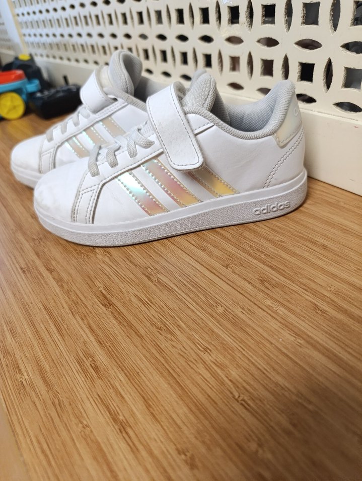 Adidas Kız Çocuk Beyaz Velcro Sneaker - Görsel 2